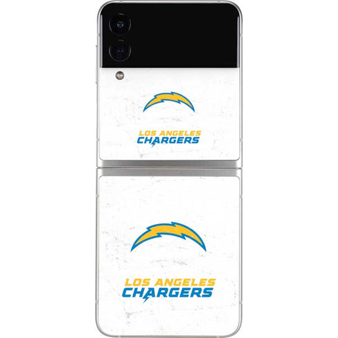 NFL Los Angeles Chargers Distressed Galaxy Z Flip4 5G Skin